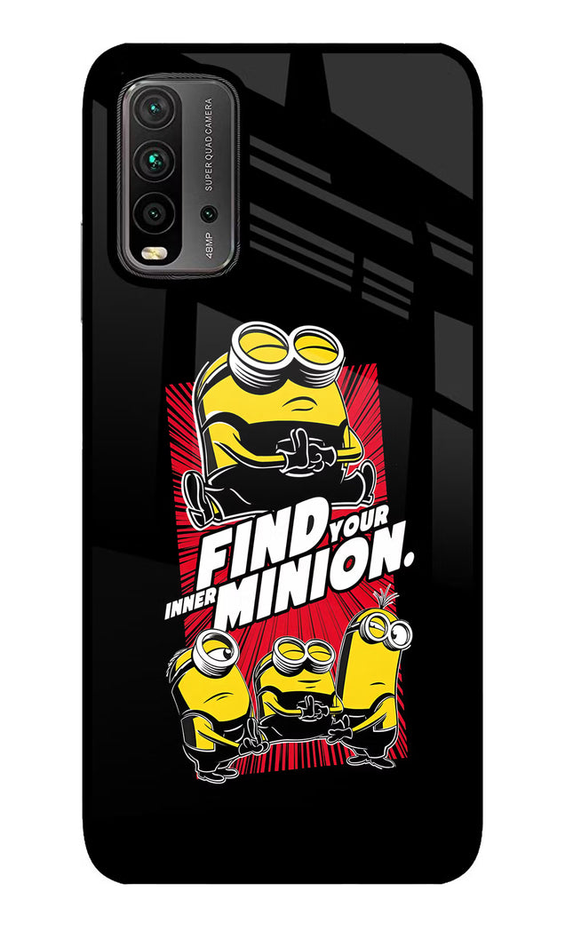 Find your inner Minion Redmi 9 Power Glass Case