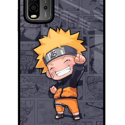Chota Naruto Redmi 9 Power Glass Case Back Cover by Casekaro