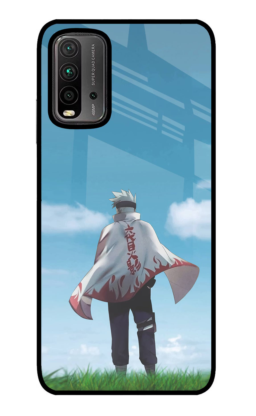 Kakashi Redmi 9 Power Back Cover, Glass case