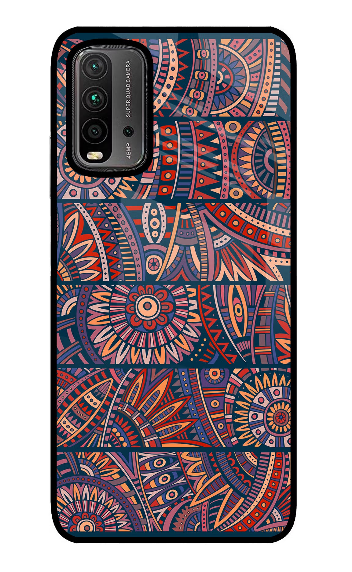 African Culture Design Redmi 9 Power Glass Case