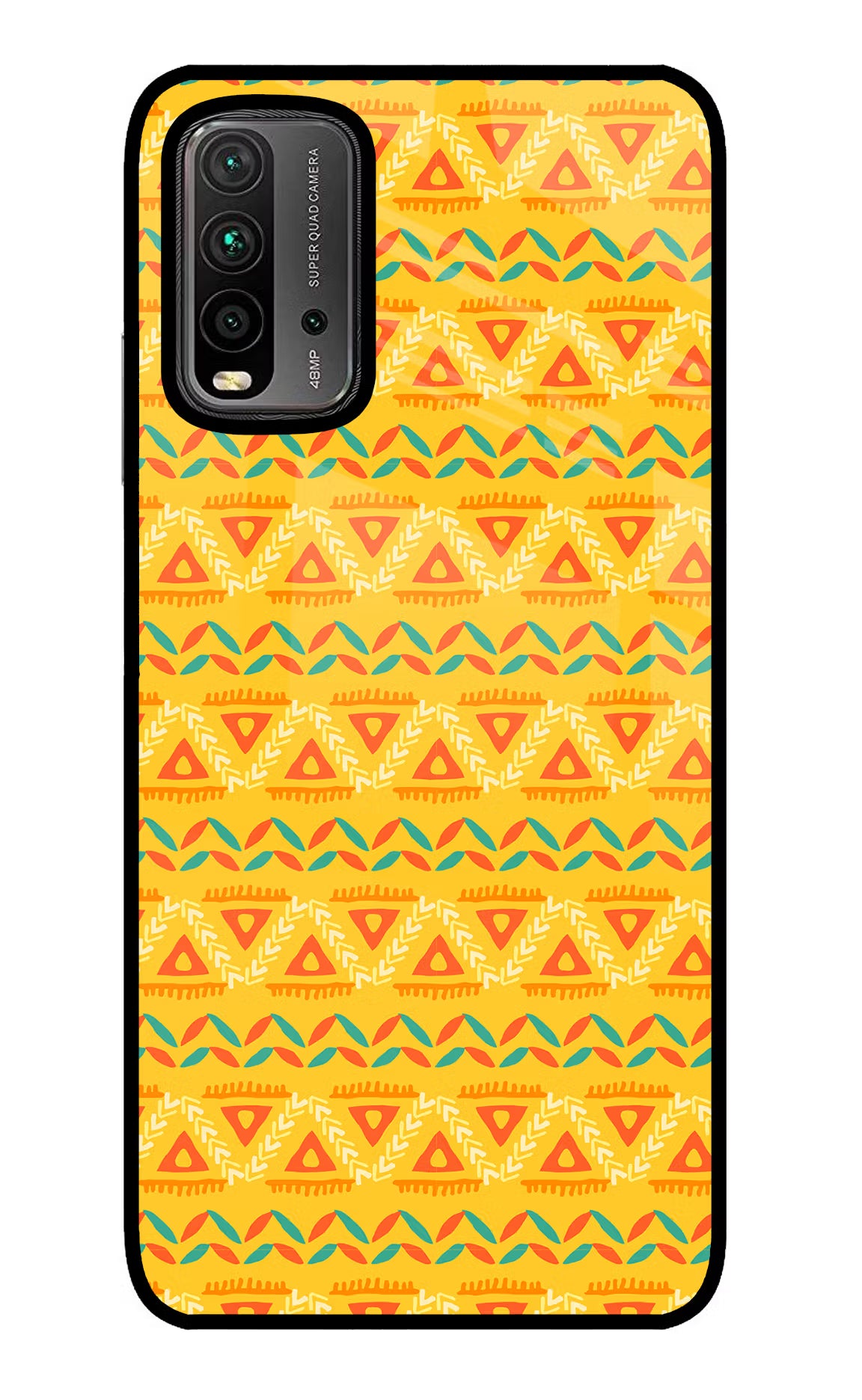 Tribal Pattern Redmi 9 Power Glass Case