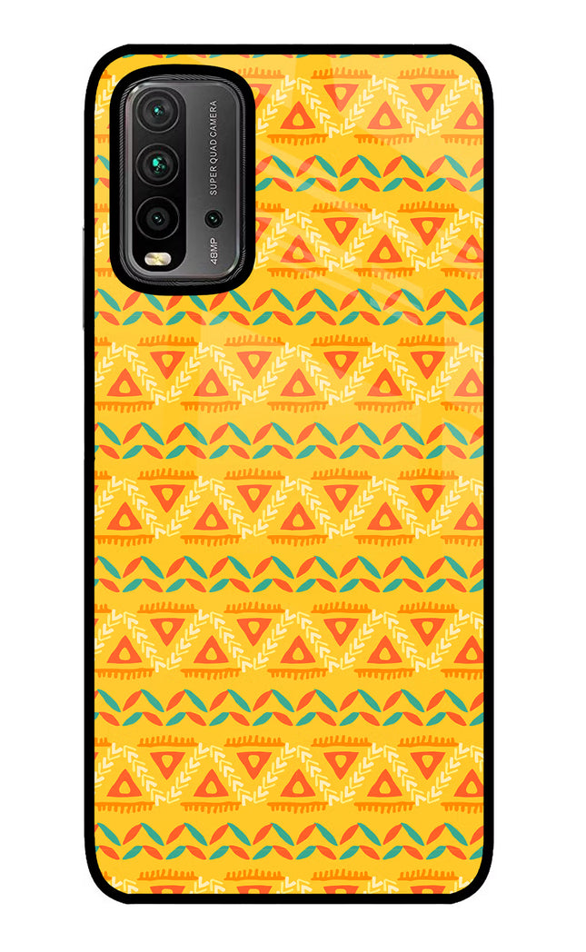 Tribal Pattern Redmi 9 Power Glass Case