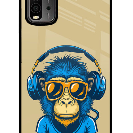 Monkey Headphone Redmi 9 Power Glass Case