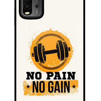 No Pain No Gain Redmi 9 Power Glass Case