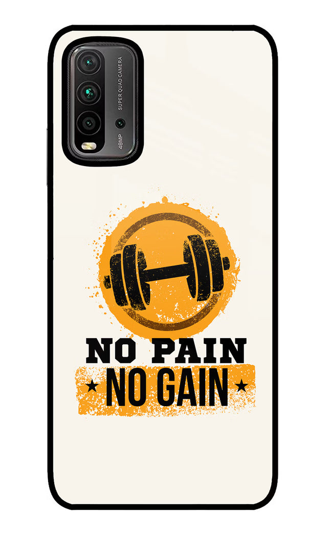 No Pain No Gain Redmi 9 Power Glass Case