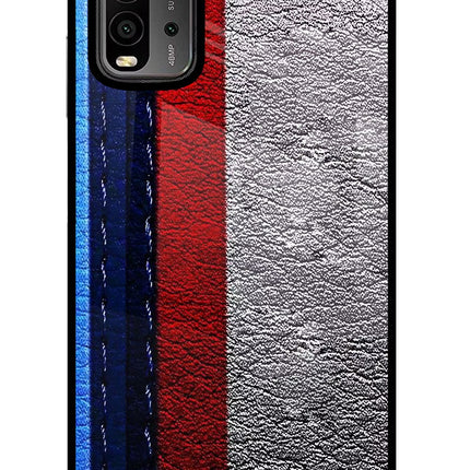 BMW Stripes Redmi 9 Power Glass Case