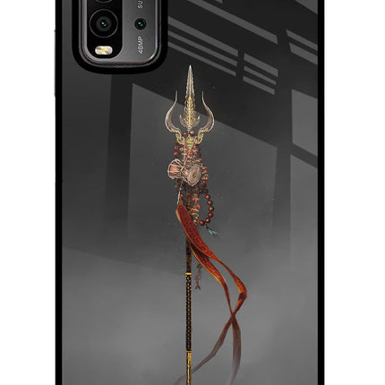 Shiv Trishul Redmi 9 Power Glass Case