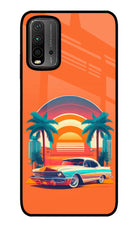 Palm Drive 80s Redmi 9 Power Glass Case