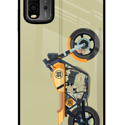 Vertical Speedster Redmi 9 Power Glass Case