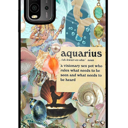 Aquarius Zodiac Redmi 9 Power Glass Case