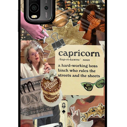 Capricorn Zodiac Redmi 9 Power Glass Case