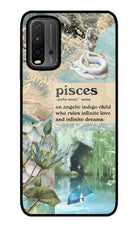 Pisces Zodiac Redmi 9 Power Glass Case