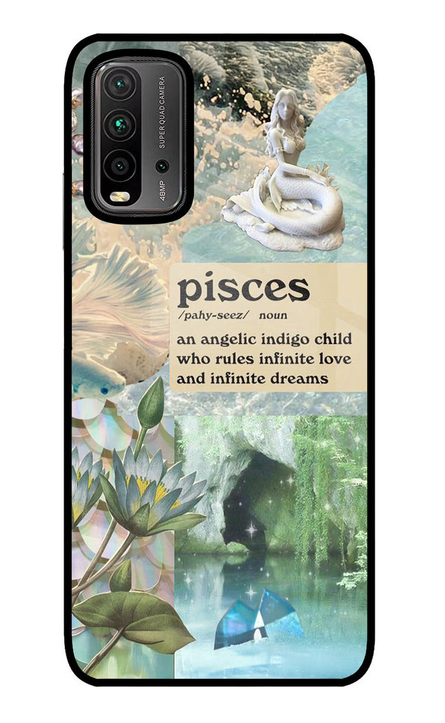 Pisces Zodiac Redmi 9 Power Glass Case