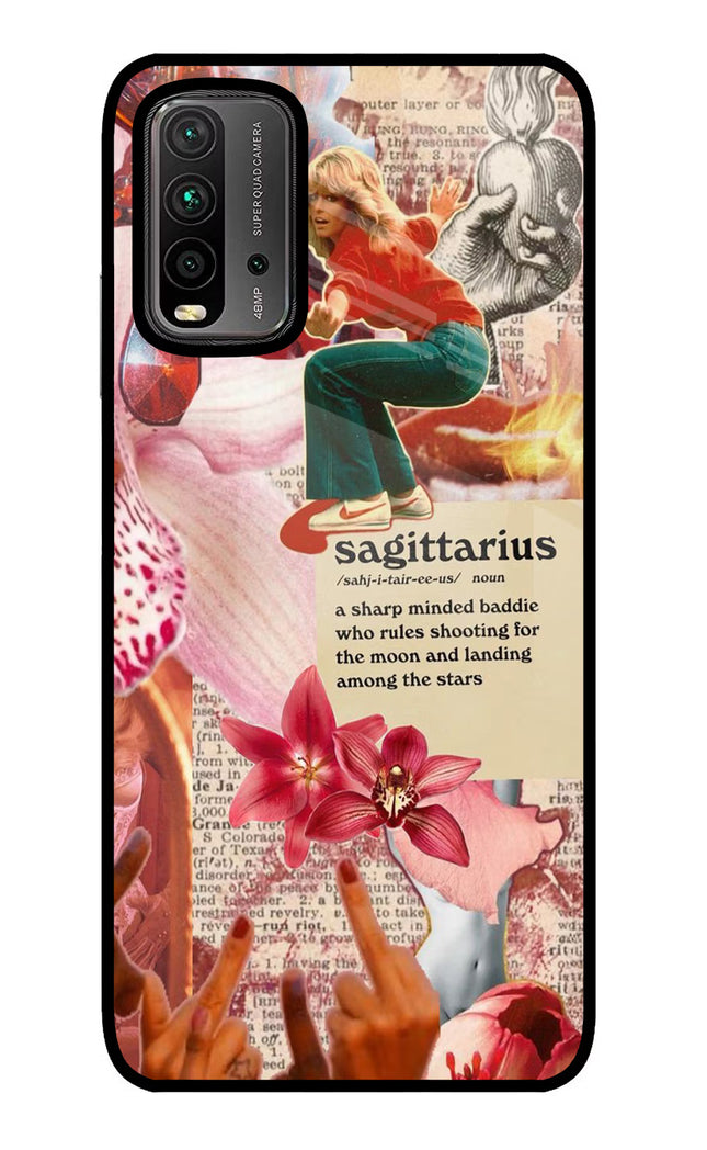 Sagittarius Zodiac Redmi 9 Power Glass Case