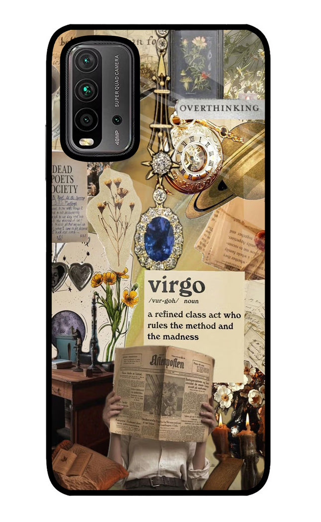 Virgo Zodiac Redmi 9 Power Glass Case