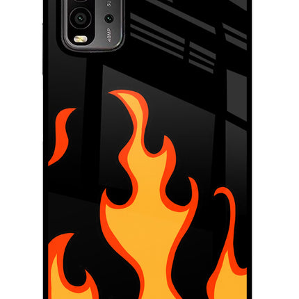 Fired Up – Black Redmi 9 Power Glass Case