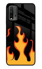 Fired Up – Black Redmi 9 Power Glass Case