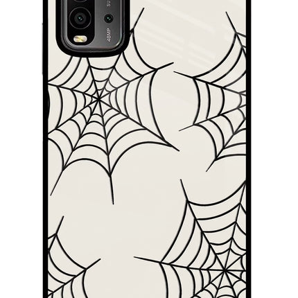 Spider Web Redmi 9 Power Glass Case
