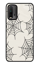 Spider Web Redmi 9 Power Glass Case
