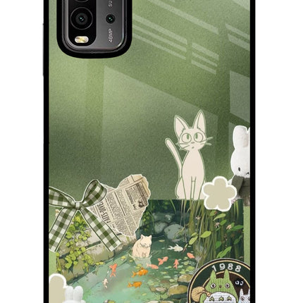 Aesthetic anime Redmi 9 Power Glass Case