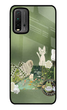 Aesthetic anime Redmi 9 Power Glass Case