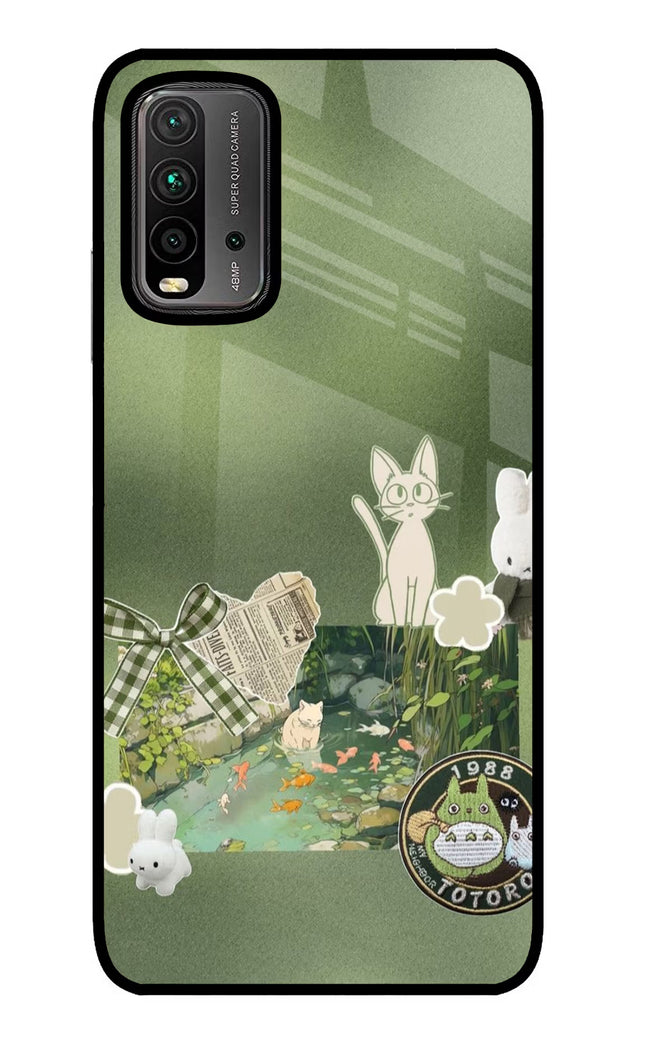 Aesthetic anime Redmi 9 Power Glass Case