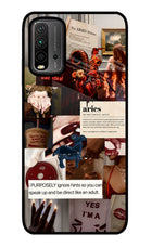 Zodiac Aries Redmi 9 Power Glass Case
