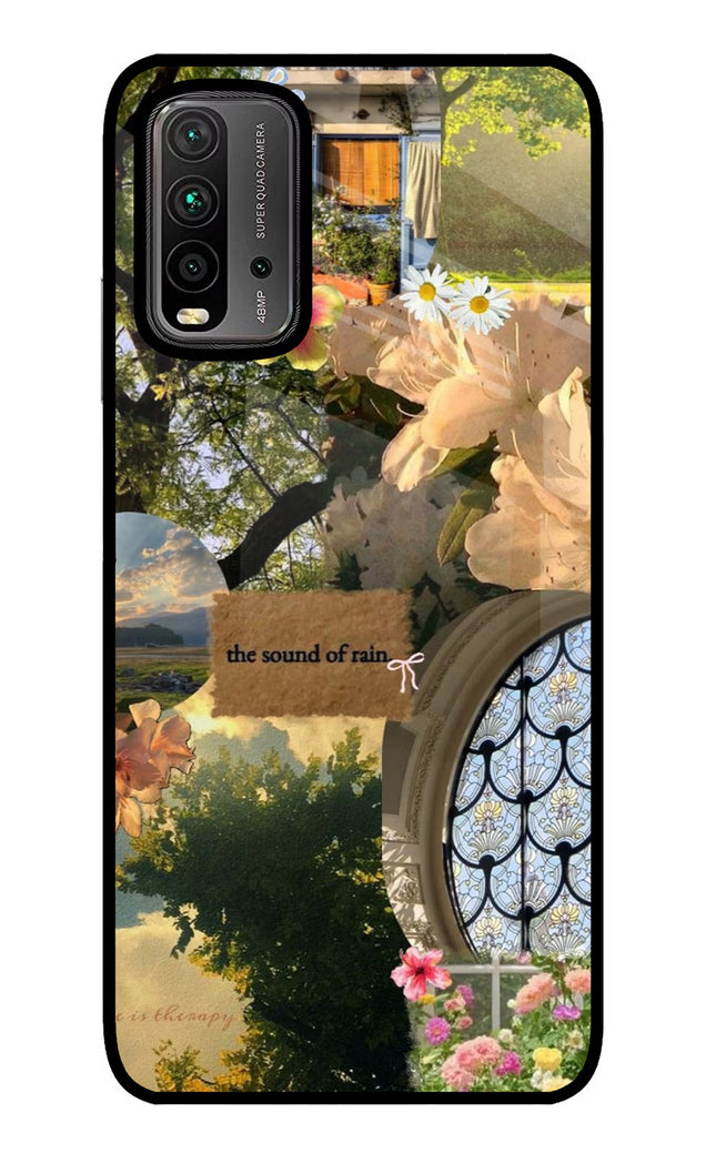 Rain Redmi 9 Power Glass Case