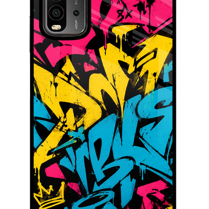 Graffiti Vibe Redmi 9 Power Glass Case
