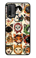 Cool Cat Redmi 9 Power Glass Case