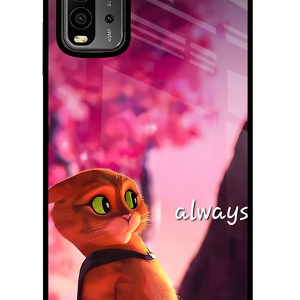 Always Cat Redmi 9 Power Glass Case