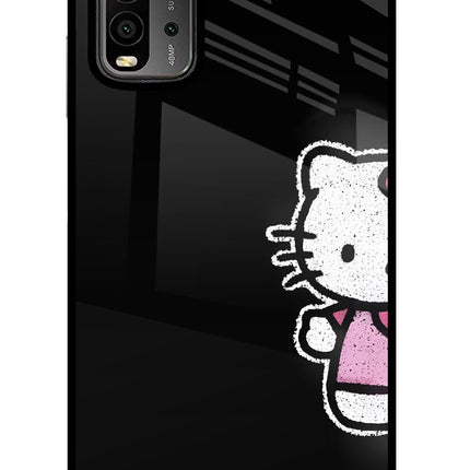 Kitty Charm Redmi 9 Power Glass Case