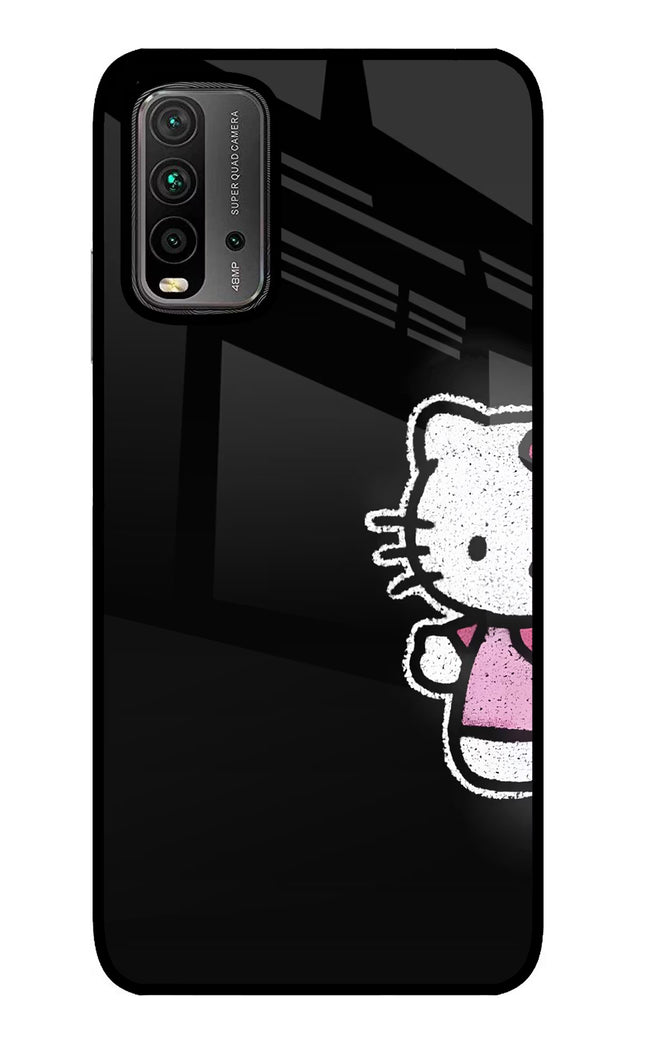 Kitty Charm Redmi 9 Power Glass Case