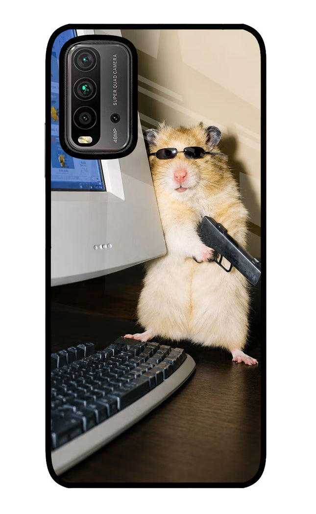 Hacker Hamster Redmi 9 Power Glass Case