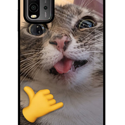 Silly Cat Call Redmi 9 Power Glass Case