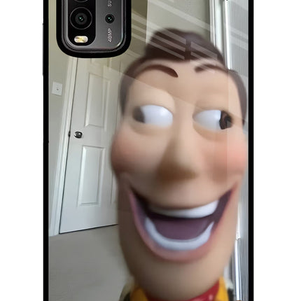 Side Eye Woody Redmi 9 Power Glass Case