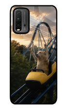 Rollercoaster Dog Redmi 9 Power Glass Case