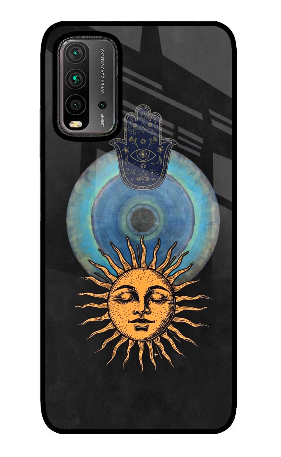 Divine Sun Redmi 9 Power Back Cover, Glass case
