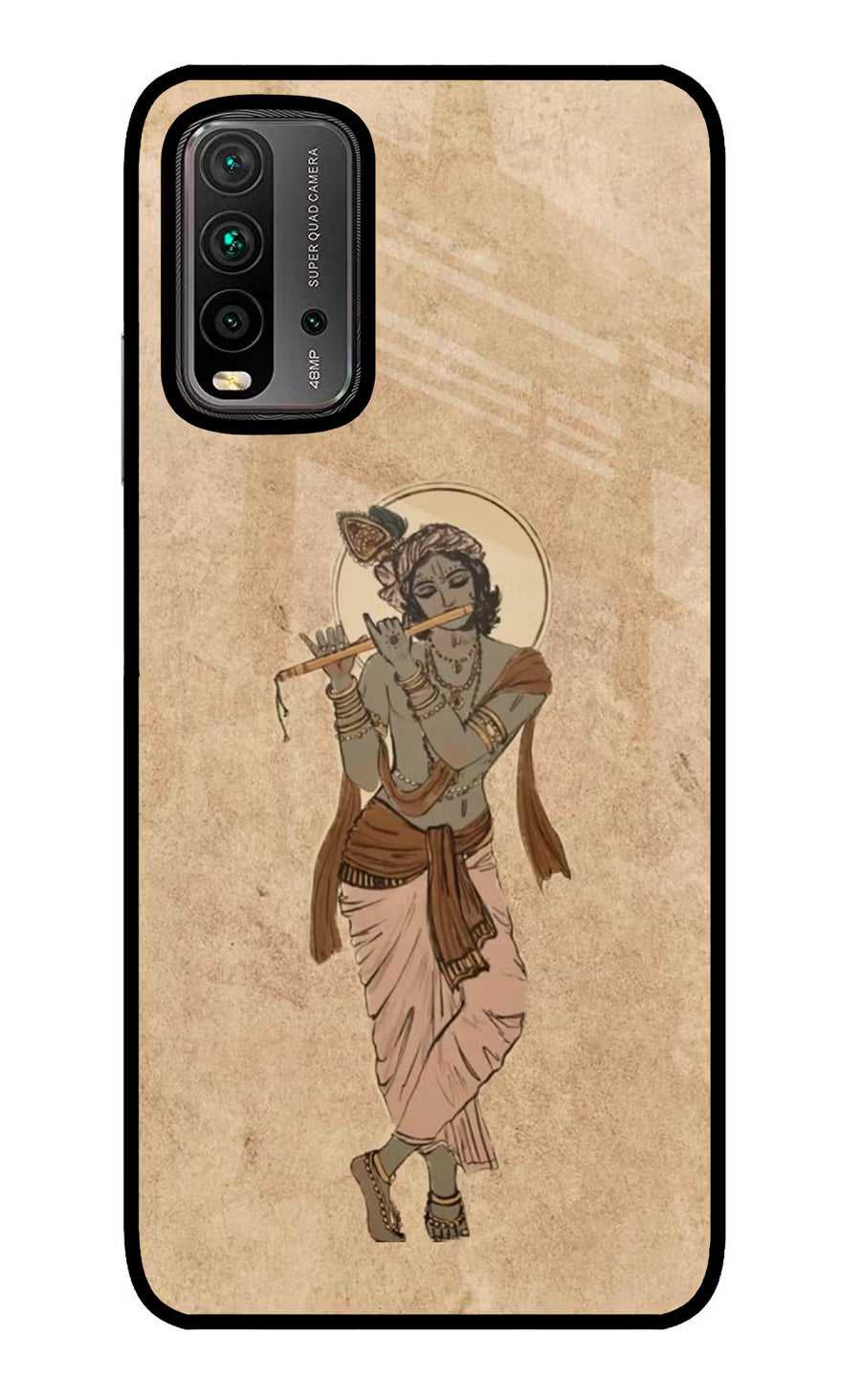 Krishna Redmi 9 Power Back Cover, Glass case