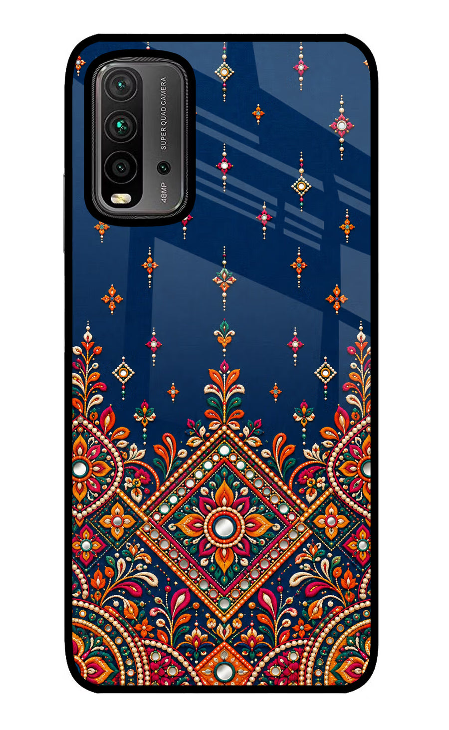 Neel Noor Redmi 9 Power Back Cover, Glass case