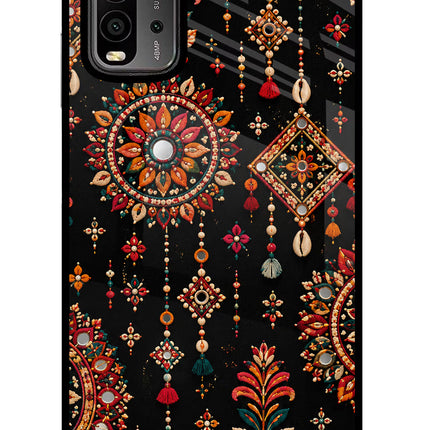 Boho Noir Redmi 9 Power Glass Case
