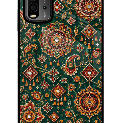 Green Pataka Redmi 9 Power Glass Case