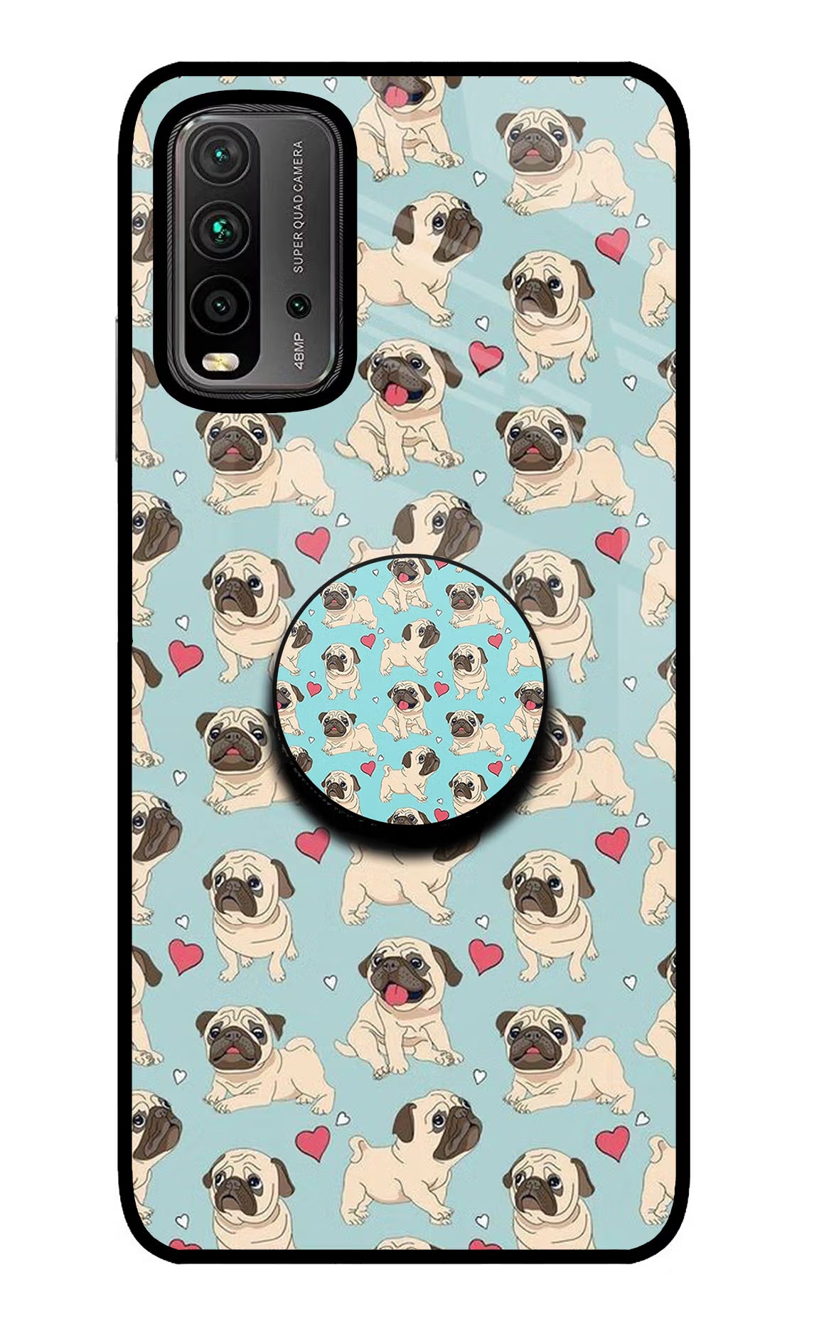Pug Dog Redmi 9 Power Pop Case by Casekaro