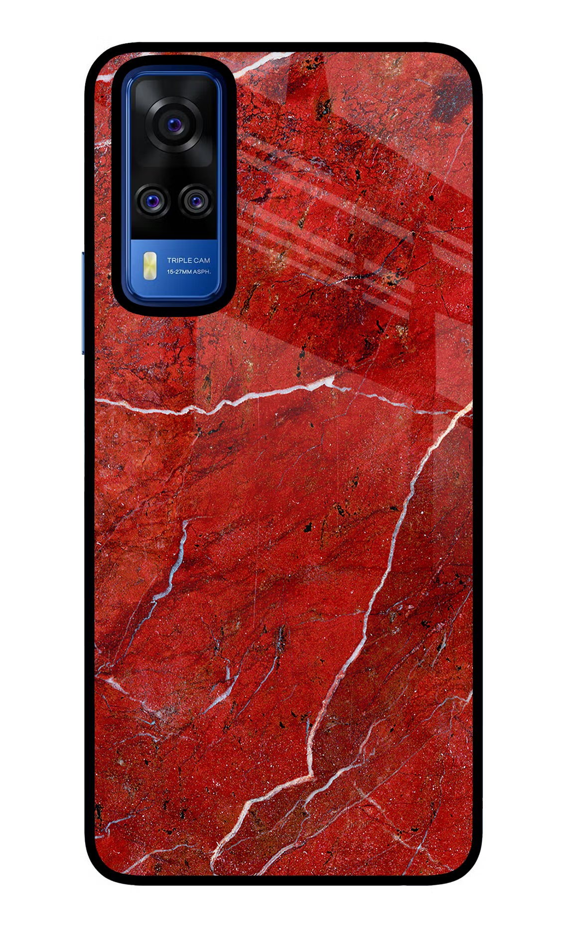 Red Marble Design Vivo Y51A/Y51 2020 Glass Case