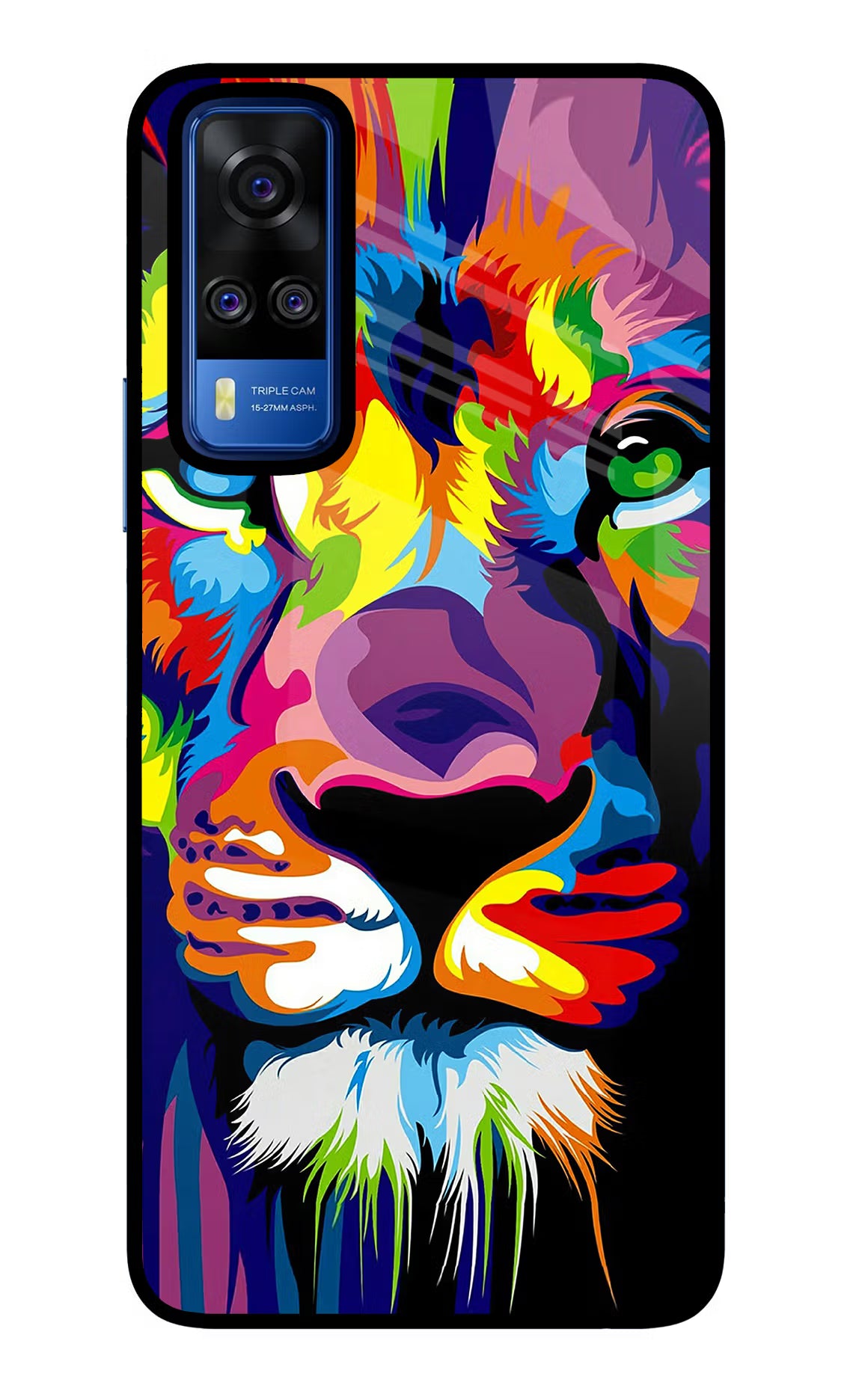 Lion Vivo Y51A/Y51 2020 Glass Case Back Cover by Casekaro