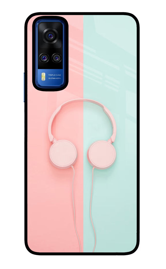 Music Lover Vivo Y51A/Y51 2020 Glass Case Back Cover by Casekaro