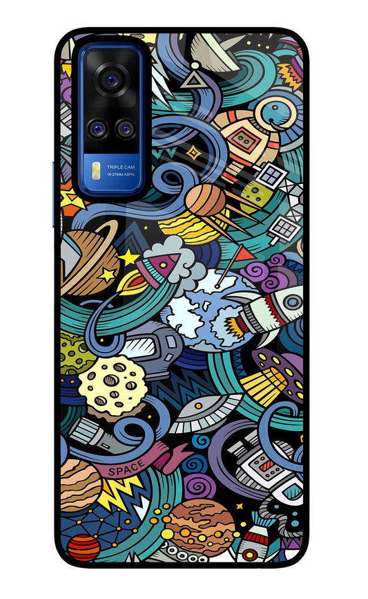 Space Abstract Vivo Y51A/Y51 2020 Glass Case