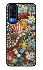 Cinema Abstract Vivo Y51A/Y51 2020 Glass Case