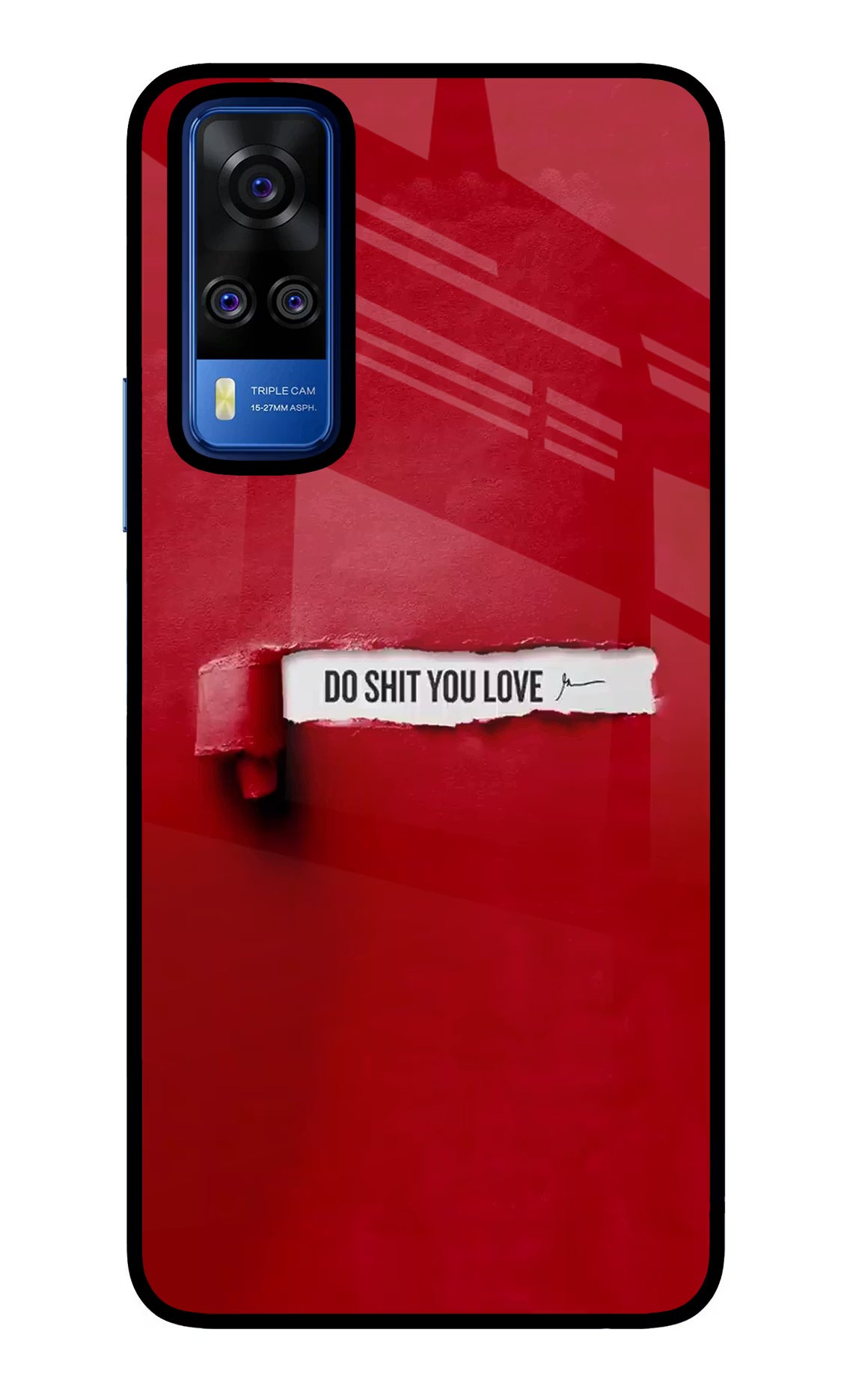 Do Shit You Love Vivo Y51A/Y51 2020 Glass Case Back Cover by Casekaro