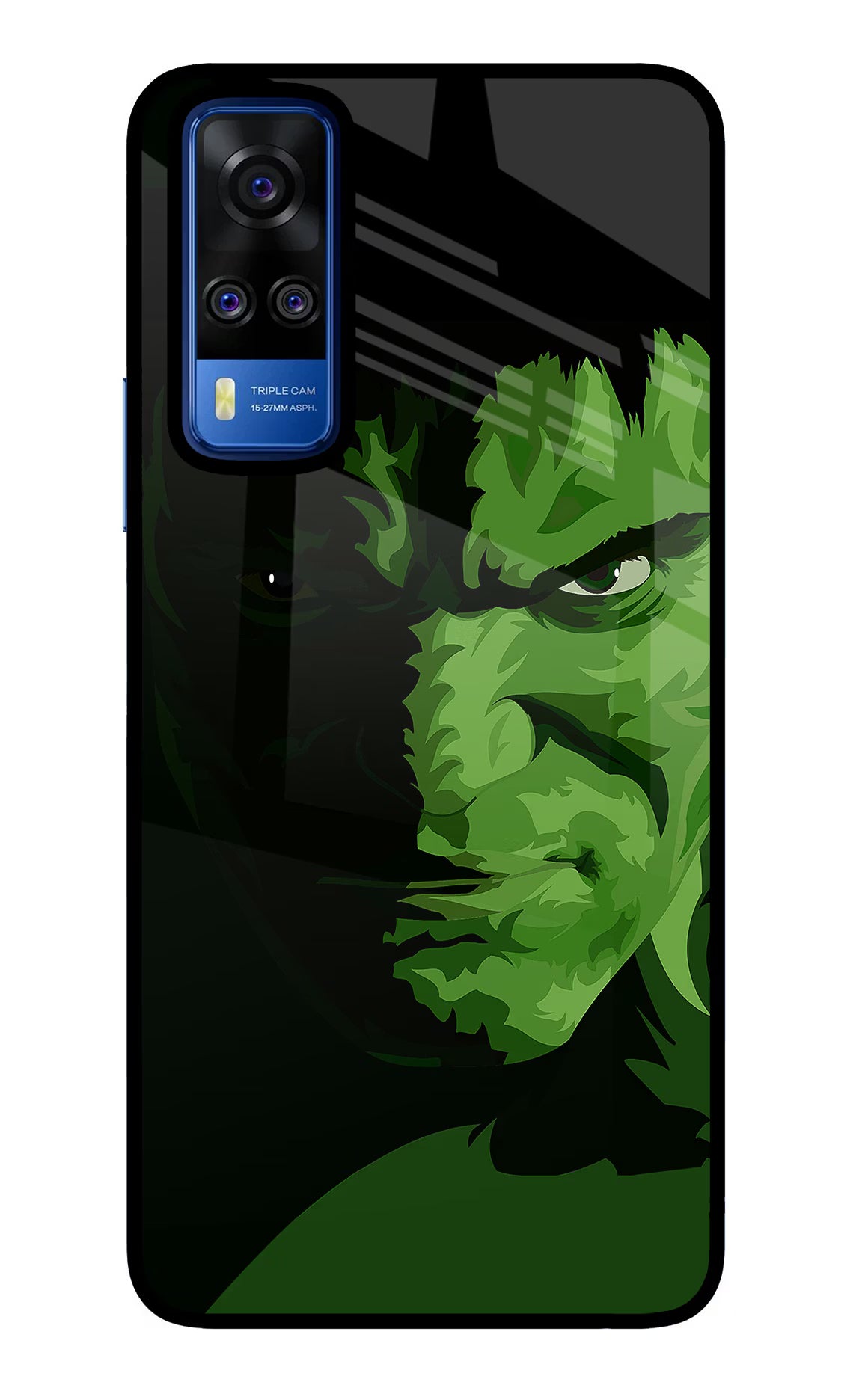 HULK Vivo Y51A/Y51 2020 Glass Case Back Cover by Casekaro